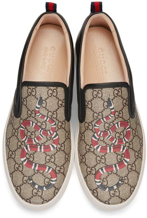 gucci dublin snake slip ons|Buy Gucci Slip On Shoes: New Releases & Iconic Styles .